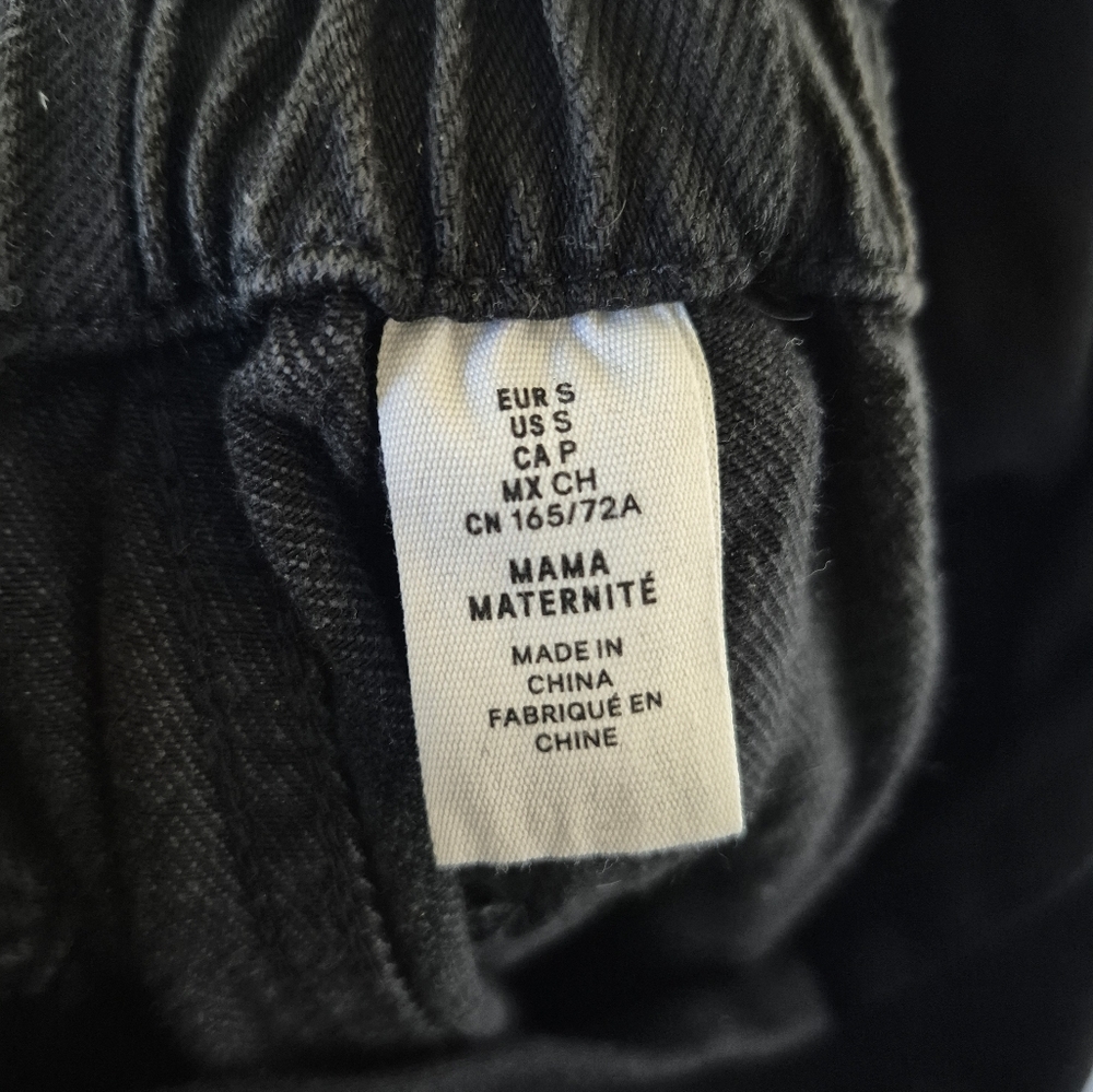 H&M Mama Maternity Jeans Papaerbag Waist Size Small Cotton - Picture 6 of 8